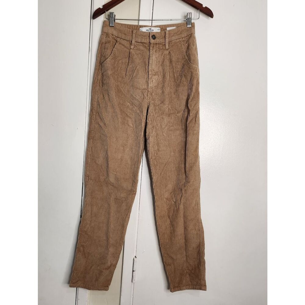 Hollister Womens High Rise Corduroy Pants